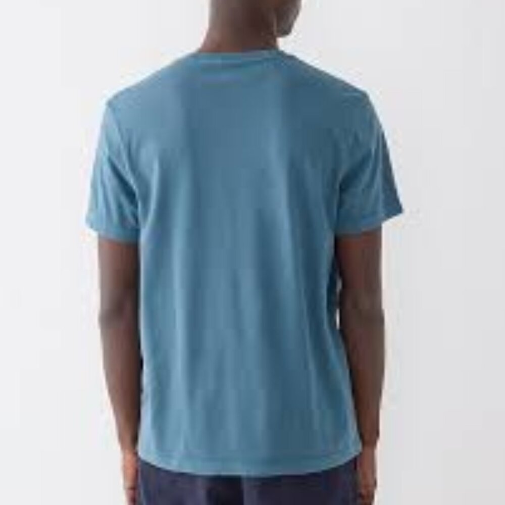 JCrew Blue Broken-in T-shirt Large Relaxed Comfort Cotton Classic Fit